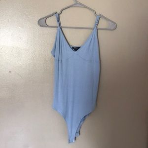 Simple blue bodysuit